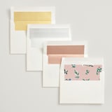 "Le Jardin" - Wedding Invitations in Petal by Elly - Envelope Liner Options