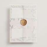 "Le Jardin" - Wedding Invitations in Petal by Elly - Assembled with Vellum Wrap and Wax Seal