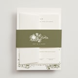 "Rancho" - Wedding Invitations in Verde by Megan Davis - Assembled with Belly Band
