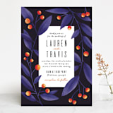 "Fire and Ice" - Wedding Invitations in Fire by Jessica Corliss - Front