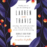 "Fire and Ice" - Wedding Invitations in Fire by Jessica Corliss - Close-Up