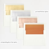 "Fire and Ice" - Wedding Invitations in Fire by Jessica Corliss - Envelope Liner Options