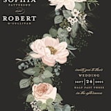 "Lovely Vine" - Wedding Invitations in Blush by Susan Moyal - Close-Up