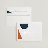"Bold Geometric" - Wedding Invitations in Terracotta by Morgan Kendall - FREE Recipient Addressing