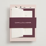 "Wild Peonies" - Wedding Invitations in Blush by Cindy Reynolds - Assembled with Belly Band