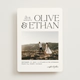 "Casual" - Wedding Invitations in Pearl by Owl and Toad - Front