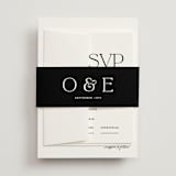 "Casual" - Wedding Invitations in Pearl by Owl and Toad - Assembled with Belly Band