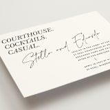 "Courthouse" - Wedding Invitations in Midnight by Susan Brown - Detail