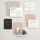 "Courthouse" - Wedding Invitations in Midnight by Susan Brown - Invitation Suite