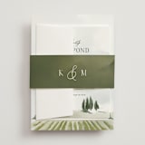 "Estate" - Wedding Invitations in Sky by Rebecca Durflinger - Assembled with Belly Band