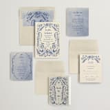 "Santa Catalina" - Wedding Invitations in Marseille Bleu by Ani Somi - Invitation Suite