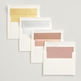"1081" - Wedding Invitations in Blush by GeekInk Design - Envelope Liner Options