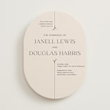 "Convergence" - Wedding Invitations in Cream by Annie Lowe - Front