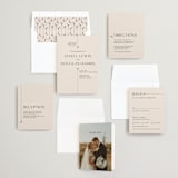"Convergence" - Wedding Invitations in Cream by Annie Lowe - Invitation Suite