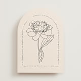 "Belle Rose" - Wedding Invitations in Buttercream by Claudia Orengo - Front