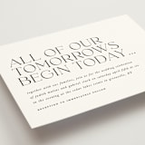 "tomorrows" - Wedding Invitations in Ink by Lori Wemple - Detail