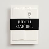 "tomorrows" - Wedding Invitations in Ink by Lori Wemple - Assembled with Belly Band
