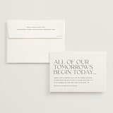"tomorrows" - Wedding Invitations in Ink by Lori Wemple - Invitation with Envelope