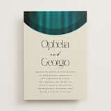 "Spectrum" - Wedding Invitations in Teal by Heather Schertzer - Front