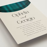 "Spectrum" - Wedding Invitations in Teal by Heather Schertzer - Detail