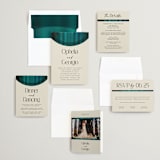 "Spectrum" - Wedding Invitations in Teal by Heather Schertzer - Invitation Suite