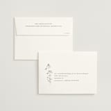 "Sketched Florals" - Wedding Invitations in Storm by Baumbirdy - FREE Recipient Addressing