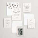 "Poem" - Wedding Invitations in Snow by Maja Cunningham - Invitation Suite