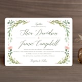 "Garden Glamour" - Wedding Invitations in Sage by Kristen Smith - Front