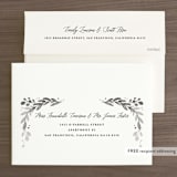 "Garden Glamour" - Wedding Invitations in Sage by Kristen Smith - FREE Recipient Addressing