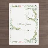 "Garden Glamour" - Wedding Invitations in Sage by Kristen Smith - Assembled