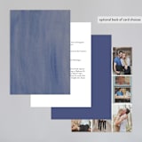 "Ornate Watercolor Frame" - Wedding Invitations in Lapis by Katharine Watson - Back of Card