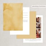 "Summer Love" - Wedding Invitations in Sunflower by Wildfield Paper Co - Back of Card