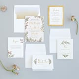 "Summer Love" - Wedding Invitations in Sunflower by Wildfield Paper Co - Invitation Suite