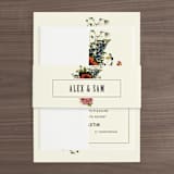 "Vintage Garden Invite" - Wedding Invitations in Vintage Beige by Alisa Wismer - Assembled