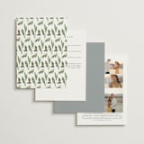 "On the Slopes" - Wedding Invitations in Fog by Mere Paper - Back of Card Options