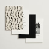 "Inkwoven" - Wedding Invitations in Tuxedo by Jelena Vuletic - Back of Card Options