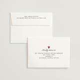 "Two Hearts" - Wedding Invitations in Lily by Pati Cascino - FREE Recipient Addressing