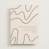 "Wavy" - Wedding Invitations in Jet by Jen Owens - Front