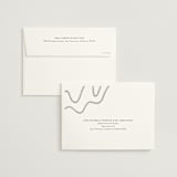 "Wavy" - Wedding Invitations in Jet by Jen Owens - FREE Recipient Addressing