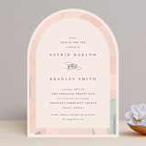 "Marbled Arch" - Wedding Invitations in Peach by Anna Elder - Front