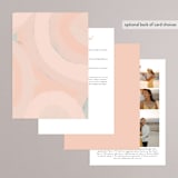 "Marbled Arch" - Wedding Invitations in Peach by Anna Elder - Back of Card