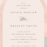 "Marbled Arch" - Wedding Invitations in Peach by Anna Elder - Close-Up
