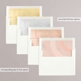 "Marbled Arch" - Wedding Invitations in Peach by Anna Elder - Envelope Liner Options