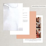 "Petale" - Wedding Invitations in Blush by Kelly Ventura - Back of Card