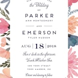 "Romantic Watercolor Flora" - Wedding Invitations in Dhalia by Petra Kern - Close-Up