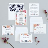 "Romantic Watercolor Flora" - Wedding Invitations in Dhalia by Petra Kern - Invitation Suite