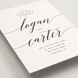 "Someone Like You" - Wedding Invitations in Tuxedo by Design Lotus - Close-Up