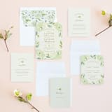 "Southern Garden" - Wedding Invitations in Moss by Lori Wemple - Invitation Suite