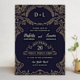 "Wedding Enchantment" - Wedding Invitations in Midnight by Chris Griffith - Front