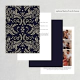 "Wedding Enchantment" - Wedding Invitations in Midnight by Chris Griffith - Back of Card